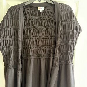 LuLaRoe black smocked cardigan